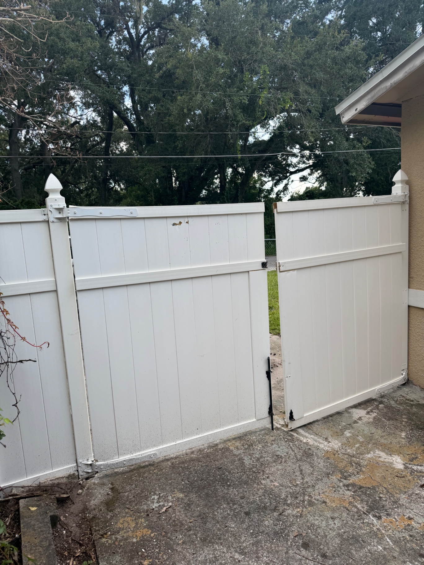 Fence pressure wash after